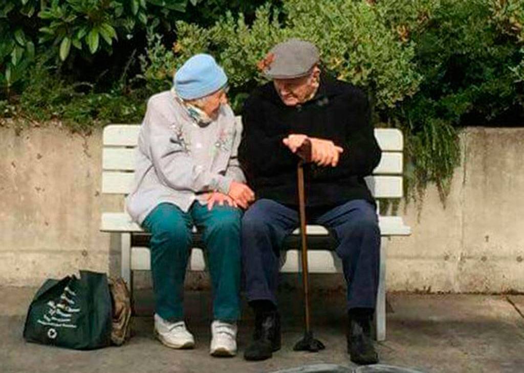 Leo Baldwin and Helen Nobile personify the concept of aging together in friendship in Langley. Photo provided by Christine Baldwin