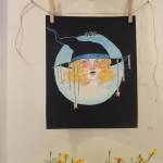 The Salish Sea Sorceress painting dangles its magic at the Witches of Whidbey art show on 1st Street in Langley.                                The Salish Sea Sorceress painting dangles its magic at the Witches of Whidbey art show on 1st Street in Langley.