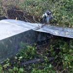 Photo provided by Island County Sheriffs Office                                 A Langley man in a single-seat kit aircraft crashed Friday afternoon after his plane lost power while in the process of landing at Whidbey Airpark on South Whidbey.