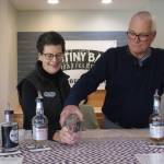Rod and Kathy Stallman, owners of Mutiny Bay Distillers, pour hand-crafted small-batch whiskeys at the tasting bar. Photo by Wendy Leigh / South Whidbey Record