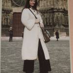 Photo provided by Carl Magnusson                                Longtime Whidbey Island knitter Naomi Magnusson models her own knitted creation in France during the 1970s.