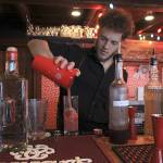 Photo by Laura Guido/Whidbey News Group                                Captain Whidbey Inn bartender Aaron Bloom mixes a specialty cocktail as part of the Christmas pop-up Miracle. As part of the inns holiday-themed events, community members are invited to help decorate the tree in the lobby, a revival of an old tradition.