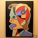 Photo by Kira Erickson/Whidbey News Group                                A colorful piece of abstract art by Barbara Mosher.