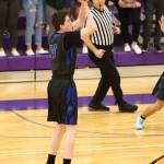 Sterling Patton launches a three-pointer.(Photo by John Fisken)