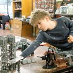 Photos by Kira Erickson/Whidbey News Group                                Harper Neff moves his warrior under cover during a game of Warhammer on Jan. 22.