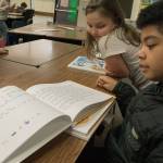 Photo by Brandon Taylor/Whidbey News-Times                                The students underwent a rigorous editing process. Rashad Mack, 9, said he feels good now that the book has been published.