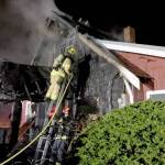 Blaze damages exterior of Freeland home