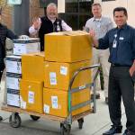 Rotary clubs donate supplies