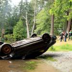 Submerged car pulled from Whidbey lake