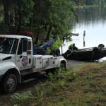 Submerged car pulled from Whidbey lake
