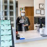Photo provided                                Maria Reyes, manager of Patient Access Services for the new Clinton walk-in clinic, looks over last minute details before welcoming patients at the office, scheduled to open on Tuesday, June 2.