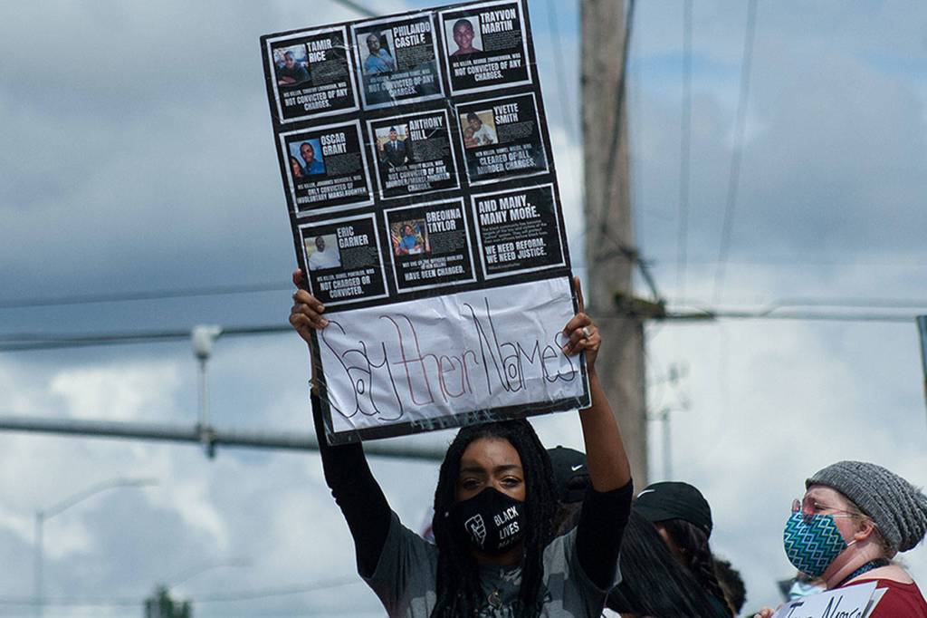 Second Black Lives Matter rally draws several hundred