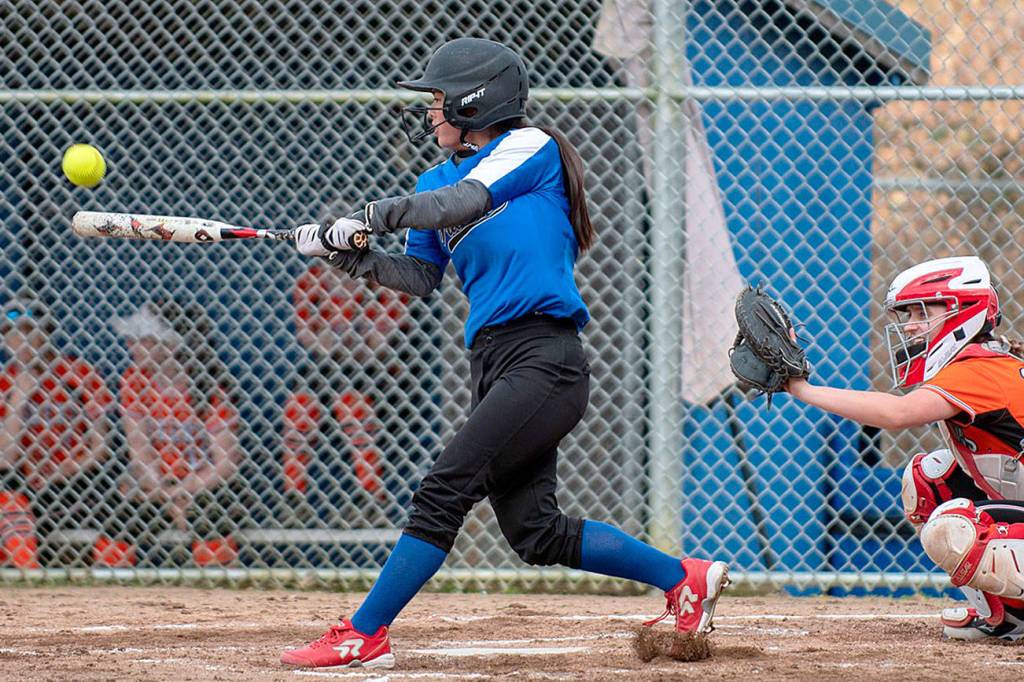 Marshall stars in softball, classroom and life