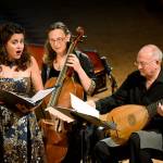 Photo by Jan Gates                                <em>Musicians perform during last years Whidbey Island Music Festival. From left to right, soprano Amanda Forsythe, baroque cellist Elisabeth Reed and Stephen Stubbs on the lute. Because of the COVID-19 pandemic, this years music festival is going virtual, according to organizers.</em>