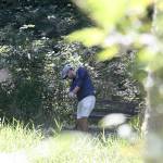 Andrew Winship tees off at Island Greens this week. The South Whidbey course will close next Sunday.(Photo by Jim Waller/Whidbey News-Times)