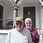 The Andersons have volunteered as docents at the Admiralty Head Lighthouse for the past six years. Photo by Emily Gilbert/Whidbey News-Times.