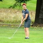 Sarah Flay prepares to take her next shot Saturday. (Photo by John Fisken)