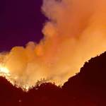 North Whidbey Fire and Rescue firefighters were first deployed to assist with the North Complex Fire, as pictured here. Photo provided by North Whidbey Fire and Rescue.