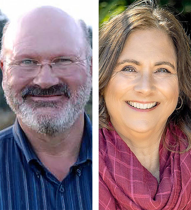 Ron Muzzall (left) and Helen Price Johnson