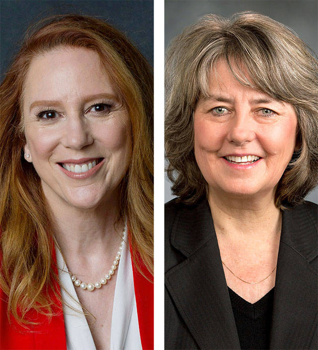 Kim Wyman (left) and Gael Tarleton