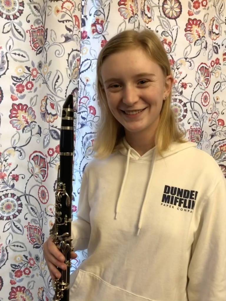 Oak Harbor High School Junior Hannah Williams plays clarinet.