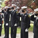 Photo by Emily Gilbert/Whidbey News-Times
Members of the Orion squadron of the Navel Sea Cadets, right, will participate in a flag retirement ceremony at Maple Leaf Cemetery on Saturday. The event will stream online and air on channel 10.