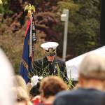 Lieutenant Joshua Whiteside offers the benediction.