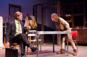 Photo provided
Quade, right, sneers at Taylor, Lars Larson's character in the play.