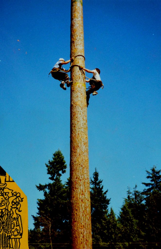 1988 pole-climbing competition.
