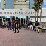 Photo provided by Ted Mihok 
Volunteers from Lions Clubs in Washington, California and Mexicali, Mexico unload donated medical supplies at the general hospital in Mexicali, Mexico.