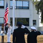 Navy photo by Mass Communications Specialist Second Class (MC2) Aranza Valdez
Almost 200 people attended NAS Whidbey Islands ceremony Sept. 10 to remember the 9/11 terrorist attacks 20 years ago.