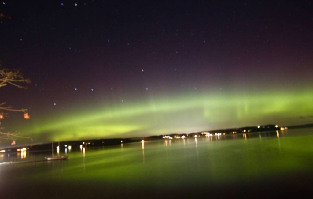 Photo by Colleen Down
The witches of Coupeville, after midnight, certainly added a Practical Magic vibe to the evening when Colleen Down observed the Northern Lights from Main Street.