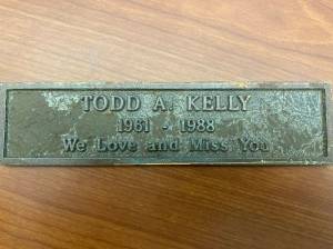Photo provided
This plaque was removed from Deception Pass bridge during painting. Anyone with information about how to reach the family of Todd A. Kelly should reach out to Jason Armstrong.