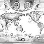 Photo provided
A map that illustrator Anna Cosper painted for the book, which follows the journey of a young boy around the globe.