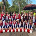 Photo provided
Melany Alanis, second from the right in the front row, was one of around 500 All American cheerleaders and dancers chosen to march in the Thanksgiving parade at Disney World.