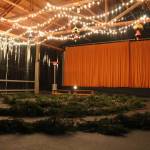 Photo by Karina Andrew/Whidbey News-Times
The winter spiral was made of evergreen tree branches and lit with candles gradually throughout the night.