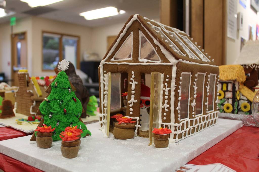 Photo by Karina Andrew/Whidbey News-Times
The gingerbread house contest received many festive and creative entries from members of the community.
