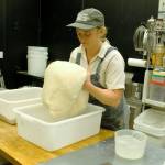 (Photo by Kira Erickson/South Whidbey Record)
Baker Camille Green folds the dough for what will soon be sourdough bread.
