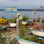Hat Island community garden thrives during the COVID pandemic last summer. (Photo by Wendy Leigh)