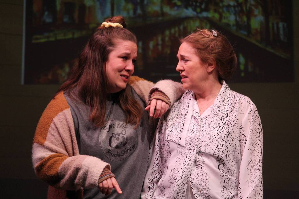 Photo by Karina Andrew/Whidbey News-Times
Dianna Gruenwald, left, and Tamra Sipes rehearse.