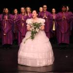 Maggie Garrett sings Getting Married Today from Company. (Photo by Karina Andrew/Whidbey News-Times)