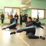 Lesley Miguel, right, and Lacey Dahl practice at Rise Academy of the Arts dance studio in Oak Harbor. (Photo by Karina Andrew/Whidbey News-Times)