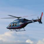 A Life Flight helicopter lands near the A. J. Eisenberg Airport May 9 during a joint training with Whidbey Island emergency rescue agencies. (Photo by Karina Andrew/Whidbey News-Times)
