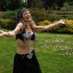 Badeah Shirazi enjoys a moment of dancing bliss. (Photo by David Welton)