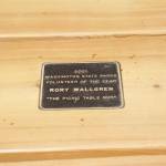 Picnic table dedicated to Wallgren (Photo by Rachel Rosen/Whidbey News-Times)