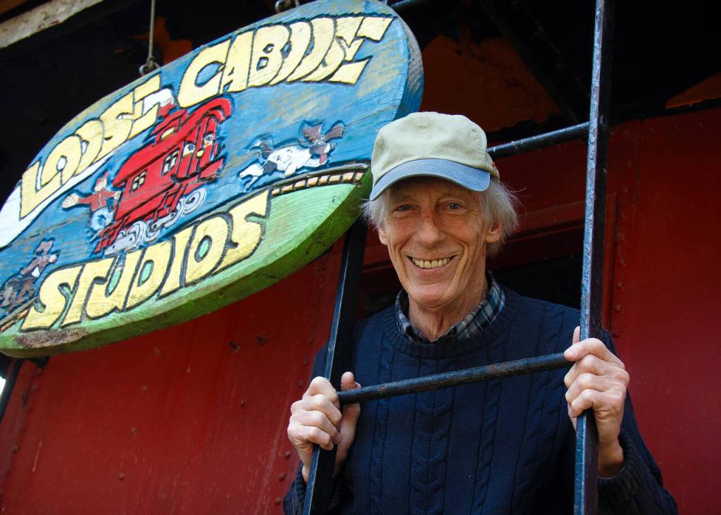 Photo by David Welton
Jim Freeman made his home in a a 1928 Milwaukee Road railroad caboose, where he lived until his death.