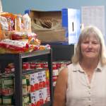 Jean Wieman in the North Whidbey Help House Food Pantry. (Photo by Rachel Rosen/Whidbey News-Times)