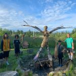 Kids build a sculpture at the Solstice Fire mini camp. (Photo provided)
