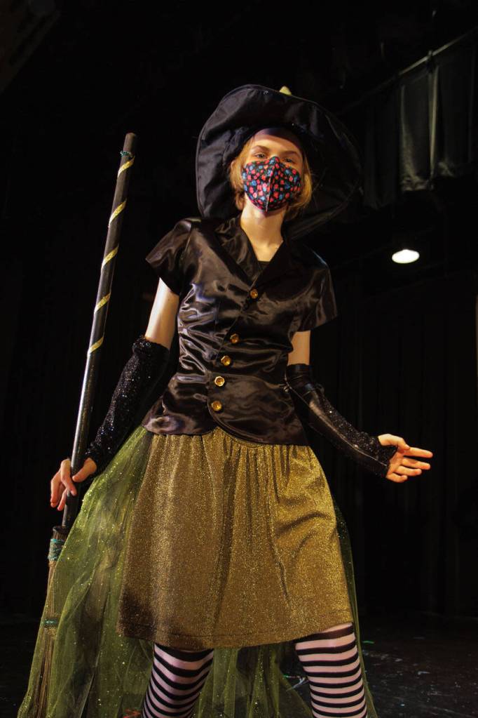 Tevrin Murray, 14, plays the Wicked Witch of the West in the Whidbey Childrens Theatres production of The Wizard of Oz.