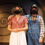 Annabella Harrison, 14, and Callum Keith, 14, play Auntie Em and Uncle Henry.